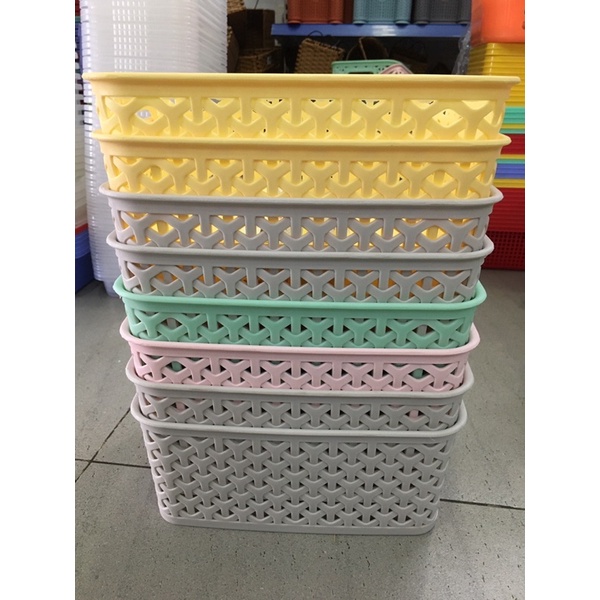 Rổ Nhựa Mây chữ nhật Tân Lập 1-952