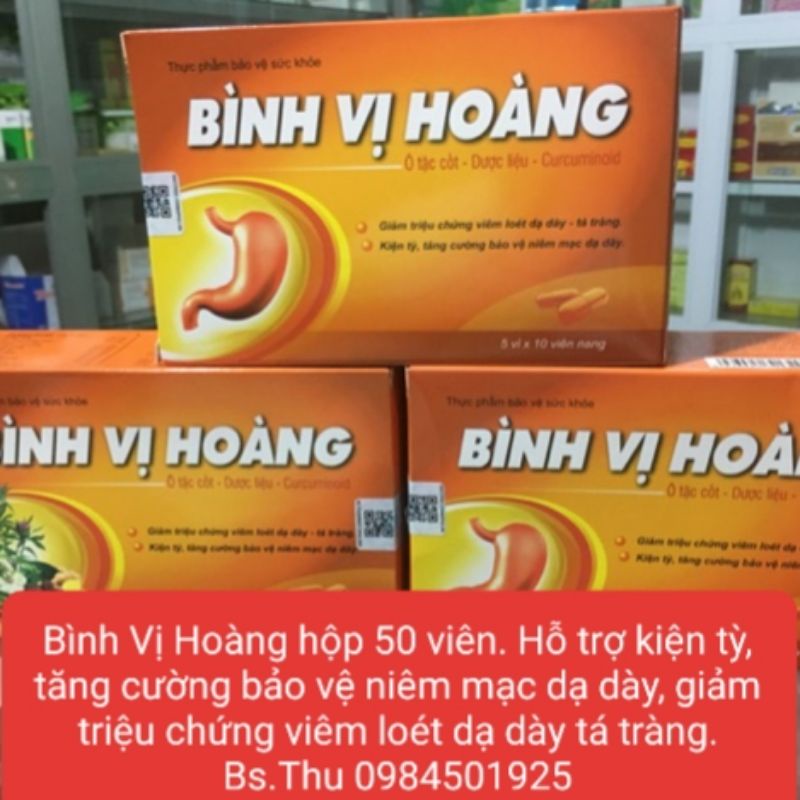 BÌNH VỊ HOÀNG hộp 50 viên, hỗ trợ dạ dày mạnh khỏe