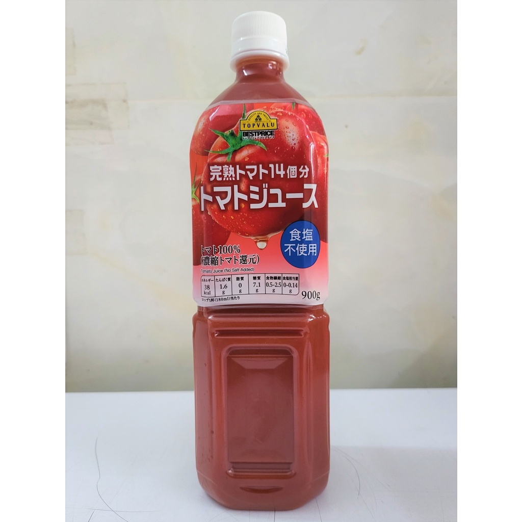 [Chai 900g] NƯỚC CÀ CHUA NGUYÊN CHẤT [Japan] TOPVALU Tomato Juice