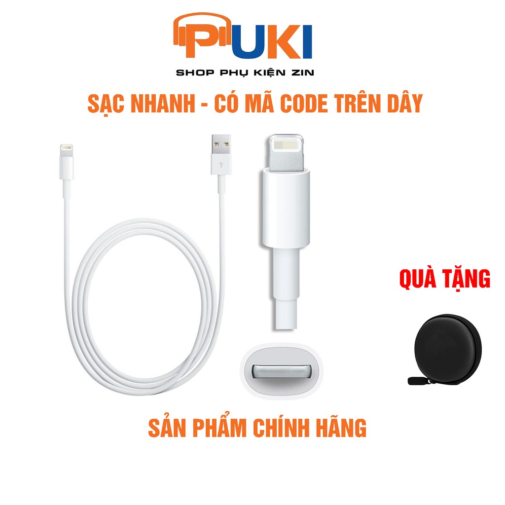 Cáp sạc IP 5/5s/6/6s/7/8/X theo máy like new ship NHẬT