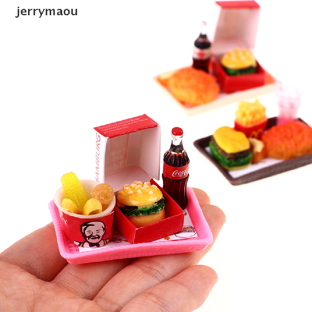 Xô Đựng Khoai Tây Chiên / Burger Mini Bo11 Cho Nhà Búp Bê