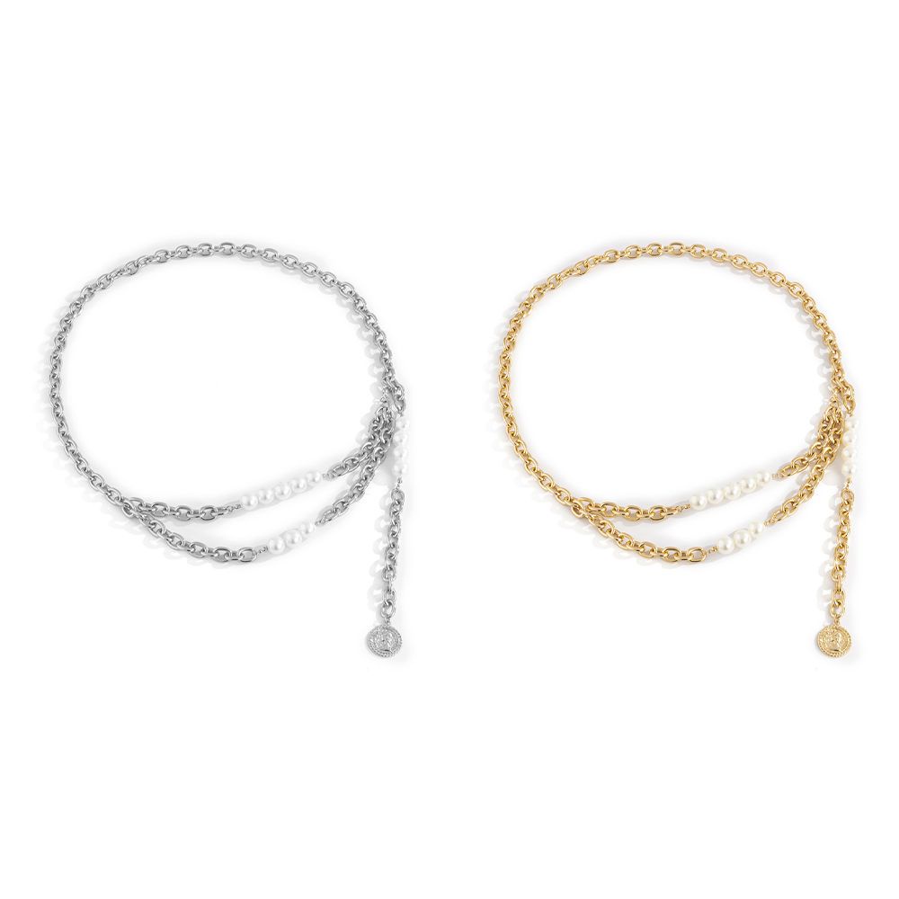 Thắt Lưng Đính Ngọc Trai Giả Thời Trang Cho Nữ