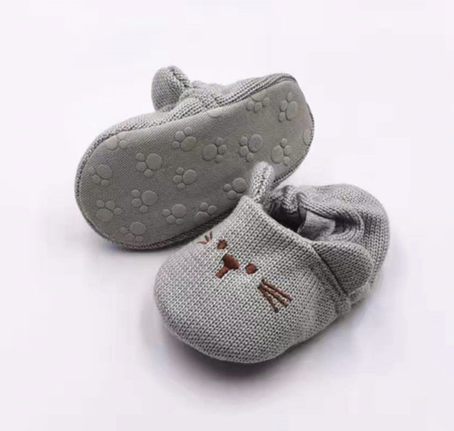 Giầy tất Baby dành cho bé mùa đông, dép tập đi mã T70