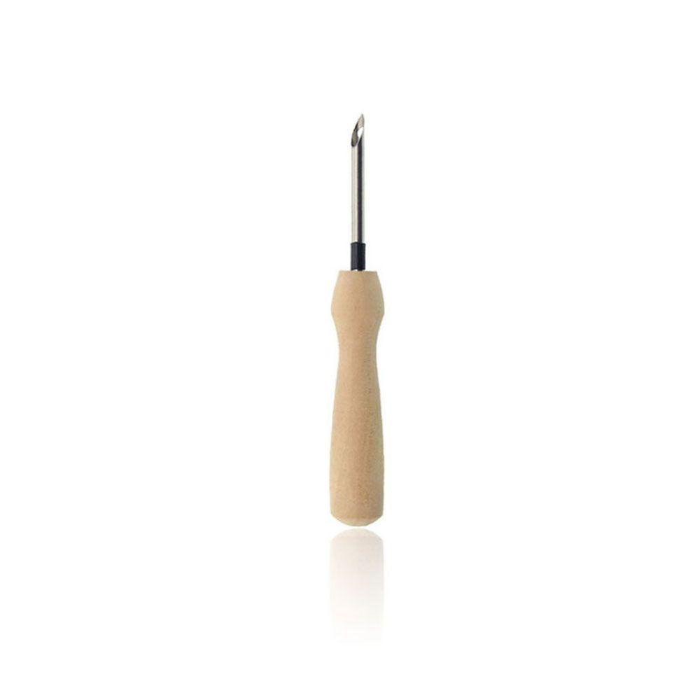 BORAG Embroidery Pen Magic Knitting Needle Threader Wooden Handle