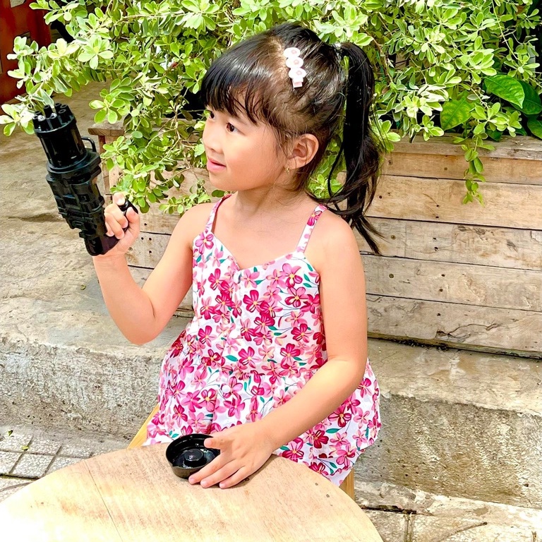 Set áo 2 dây hoa cổ yếm quần lưng thun bé gái sơ sinh 1 2 3 4 tuổi MINTSCLOSET Mint's Closet - GA2045