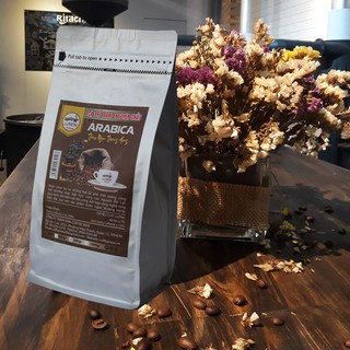Gói 500g cà phê hạt rang xay Cafe Arabica Đà Lạt