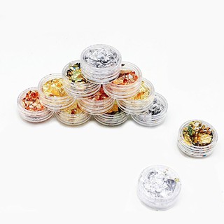 set giấy nhúng bạc trang trí móng (12 hủ / set 4 màu)