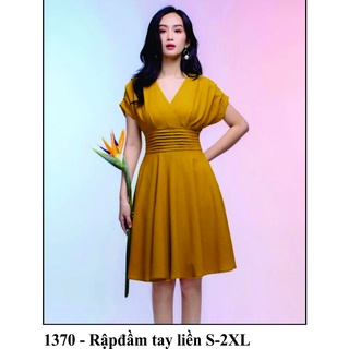 Rập giấy đầm tay liền mã 1370 (BẢN VẼ)