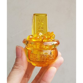 Combo Bát Tụ Bảo 5cm + 01 thanh vàng 6.5cm + 10 thỏi vàng 1.5cm