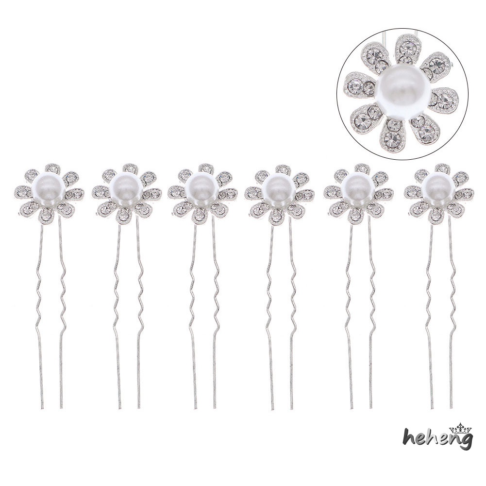 Trâm Cài Tóc Hình Hoa Đính Ngọc Trai Nhân Tạo Thời Trang