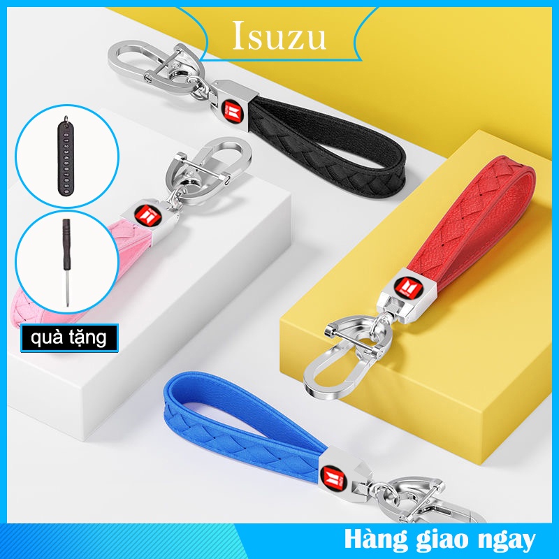 (Hàng Mới Về) Móc Khóa Khóa Có Tô Isuzu Móc Khóa Da