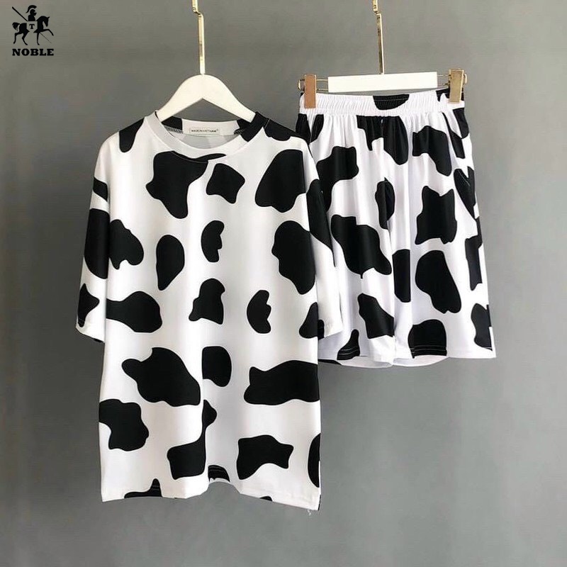 [Freeship] Set bộ bò sữa hot trend hàn quốc UNISEX nam nữ  thời trang Miamo TP910 - Hàng loại 1