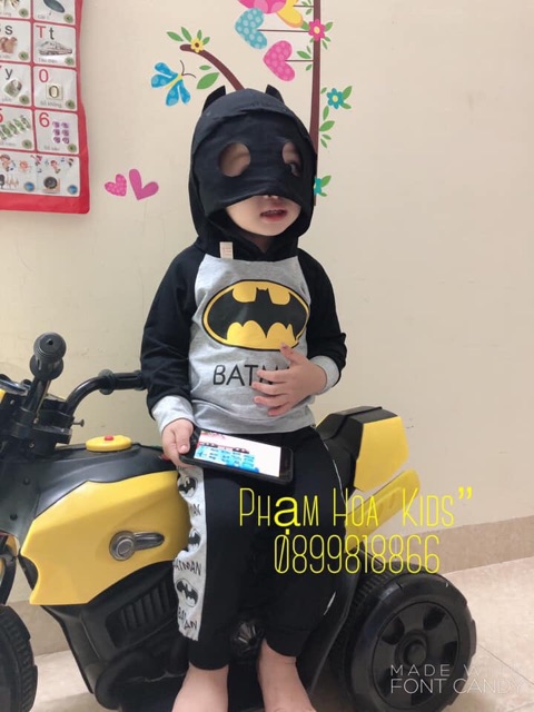 Bộ siêu nhân Batman cho bé trai