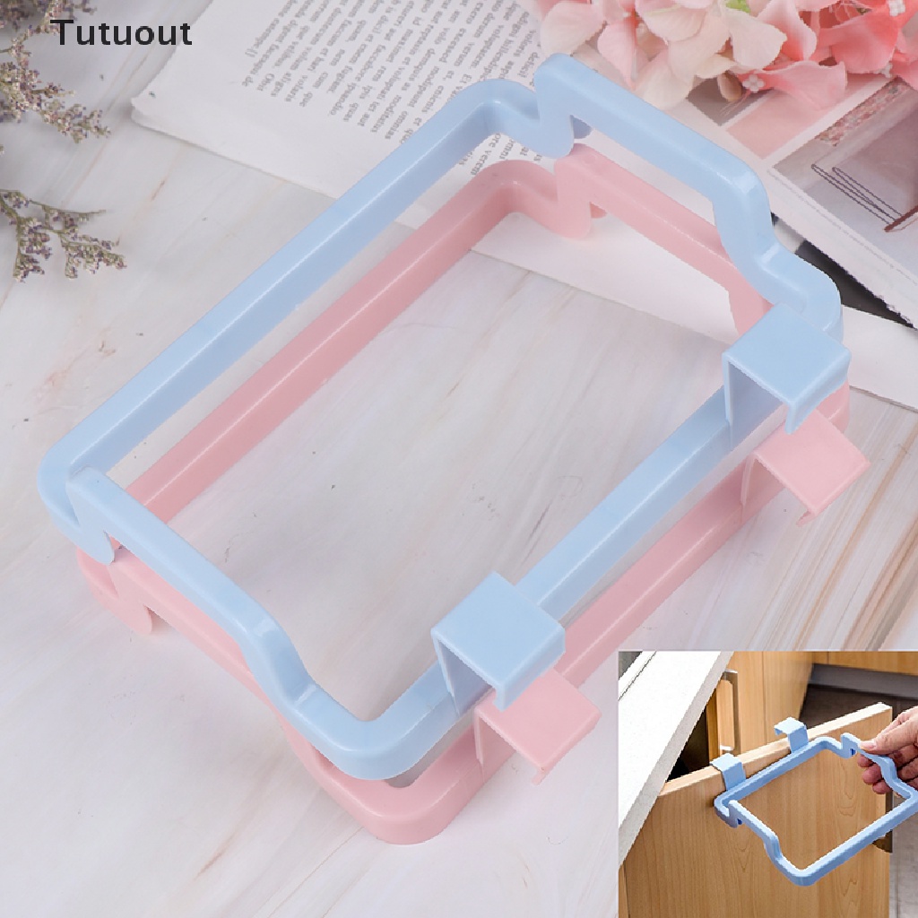 Giá đỡ túi rác treo cửa tủ bếp gọn gàng tiện dụng