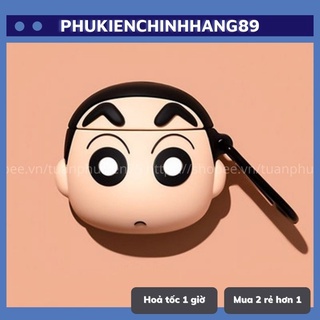 🔥 Case Ap 1/2 & Pro 🔥 Freeship 🔥 VỎ BỌC SHIN CẬU BÉ BÚT CHÌ - Cho Tai Nghe Không Dây (Bluetooth) - MOBILE89