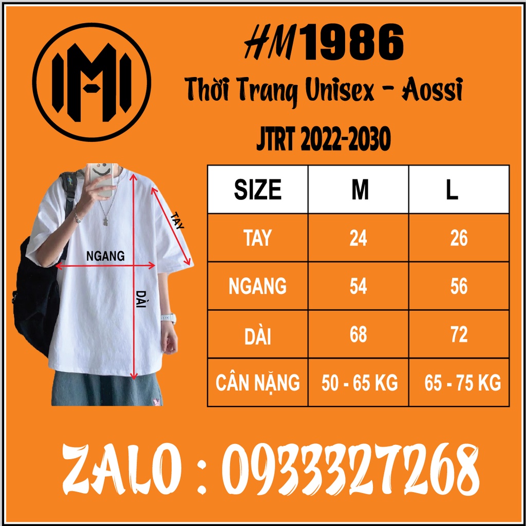 Áo thun nam nữ unisex tay lỡ form rộng 3118 , Áo thun form rộng Oversize trơn cao cấp HM1986