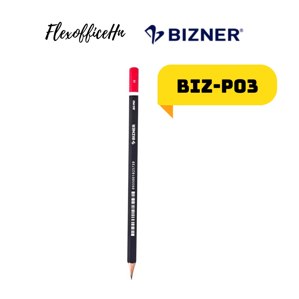 Bút chì gỗ cao cấp Bizner BIZ-P03 chính hãng hộp 10 cây