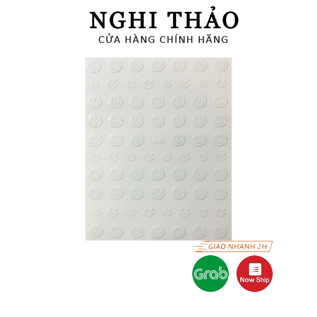 Sticker nail mặt cười trang trí móng