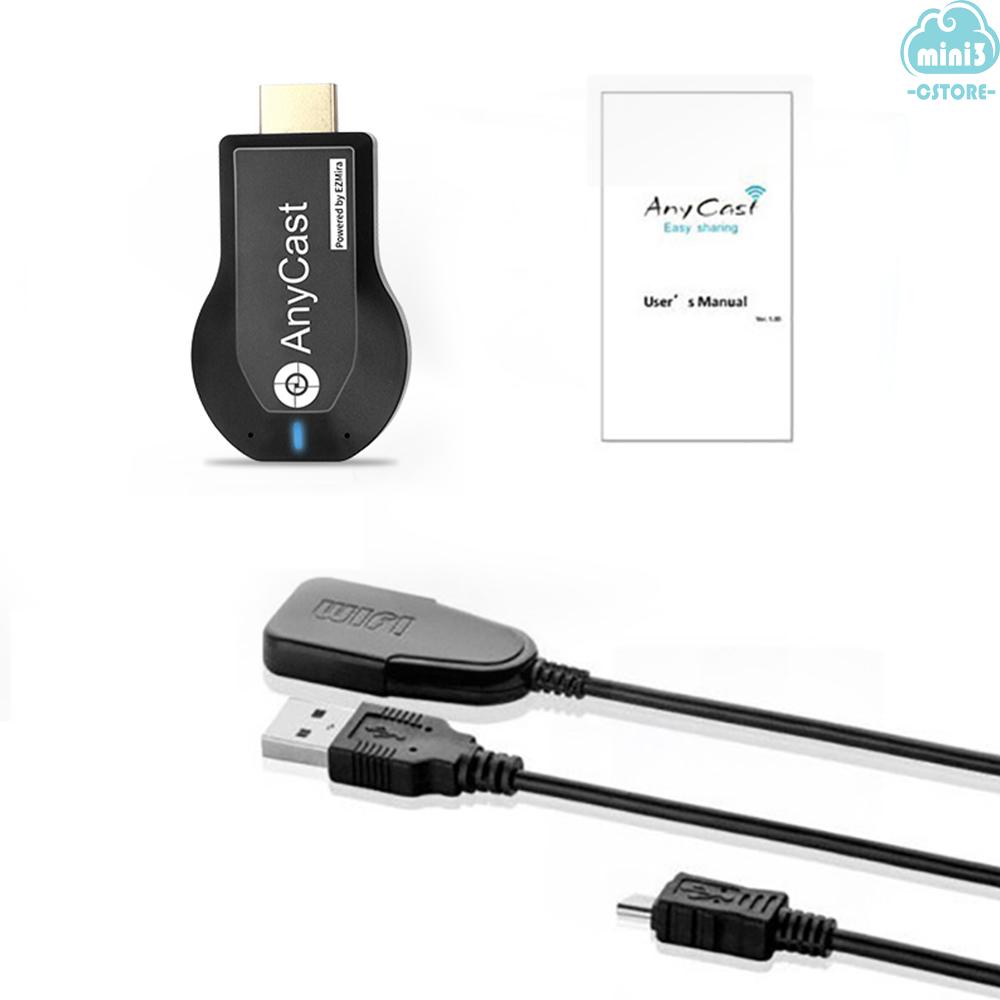 (V06) Anycast M2 Plus Airplay 1080P Wireless WiFi Display TV Dongle Receiver HD TV Stick Miracast Compatible with iOS/Android/Windows/MacOS