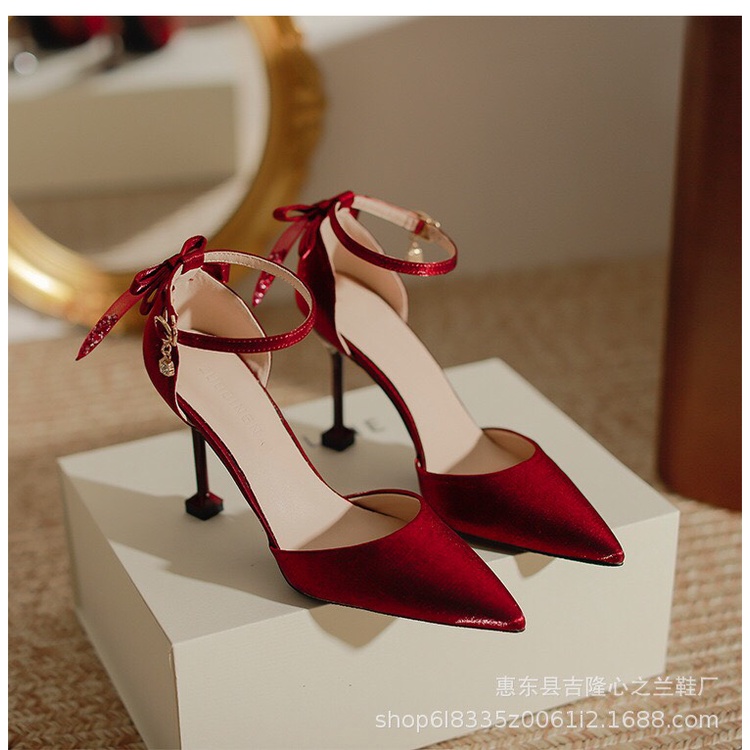 GIÀY CAO GÓT SIZE 30 31 32 ĐÍNH NƠ TIỂU THƯ NHẸ NHÀNG CAO 9CM HÀNG QCCC