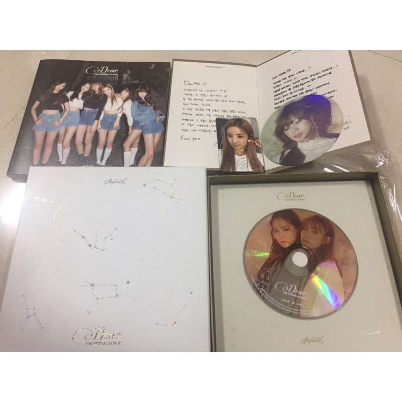 Apink 1st Special album Dear đã khui seal, đầy đủ đồ, photocard Chorong.
