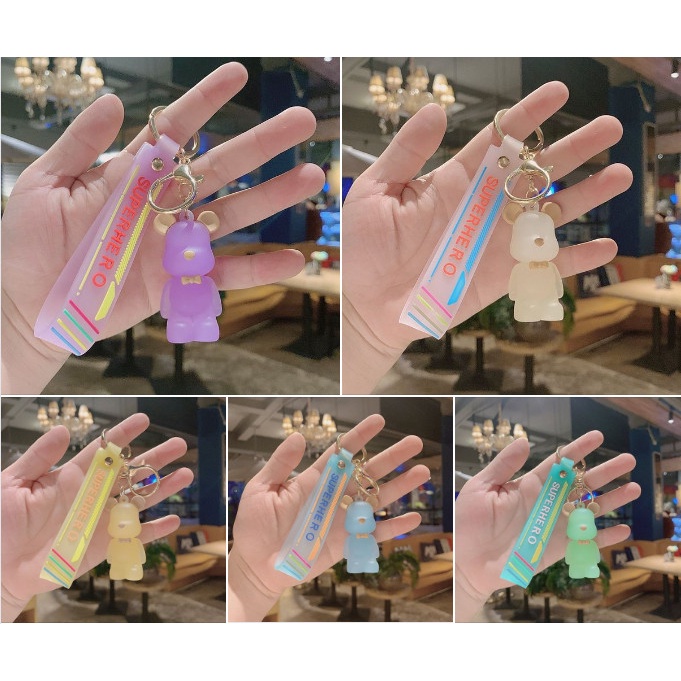 Móc Chìa Khoá Cute Gấu BearBrick, Móc Khoá Siêu Dể Thương cao cấp