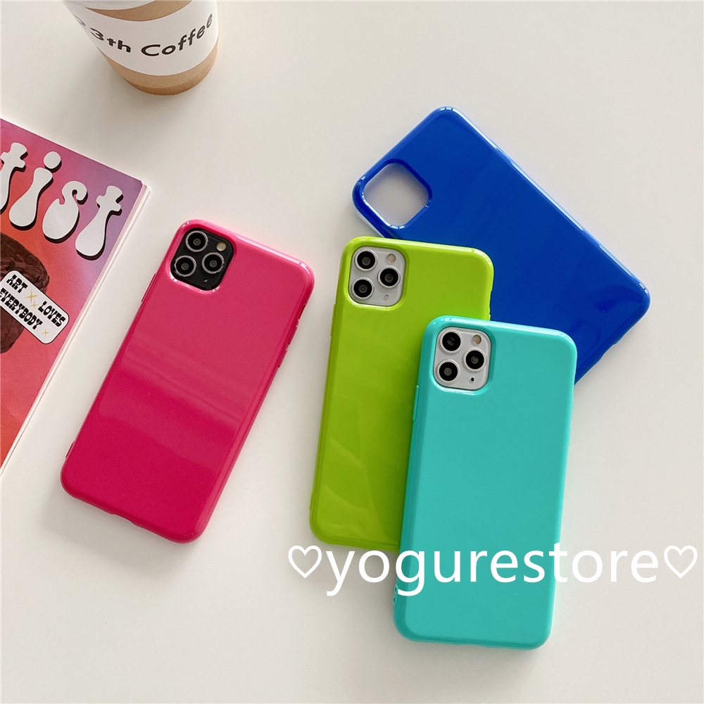 Fashion Candy Colors Soft Phone Case Cover for iPhone 12 Mini 12 Pro Max 11 Pro Max X XS XR XSMax 8 7 Plus SE 2020