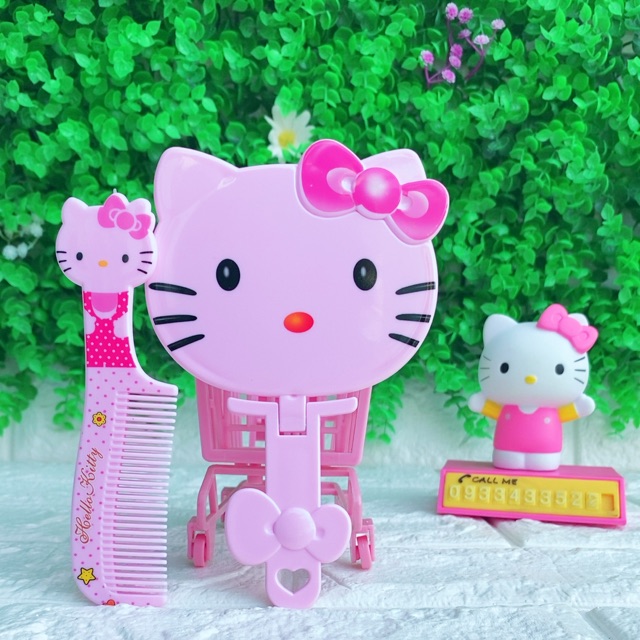 GƯƠNG LƯỢC (2in1) HELLO KITTY