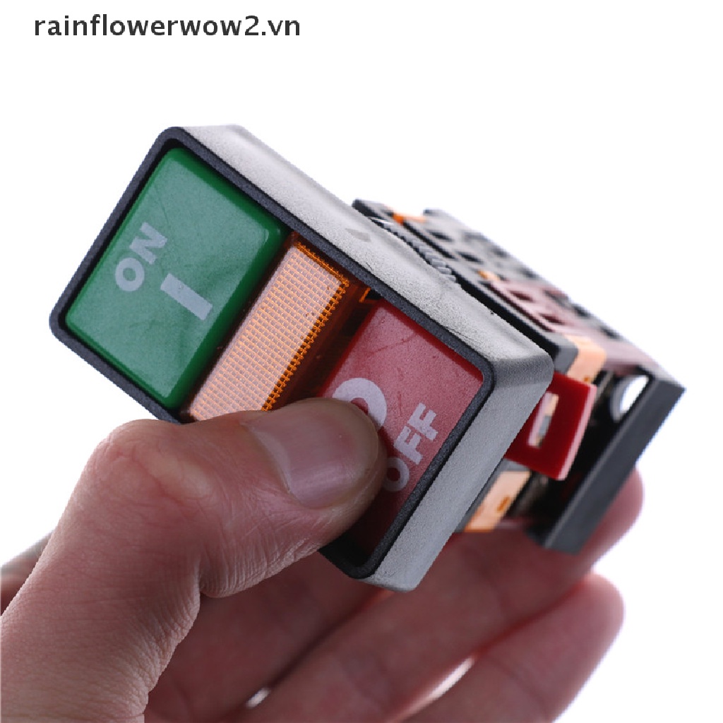 [er] On OFF Nút Nhấn Dừng Đèn Báo Hiệu Tạm Thời Màu Đỏ / Xanh Lá