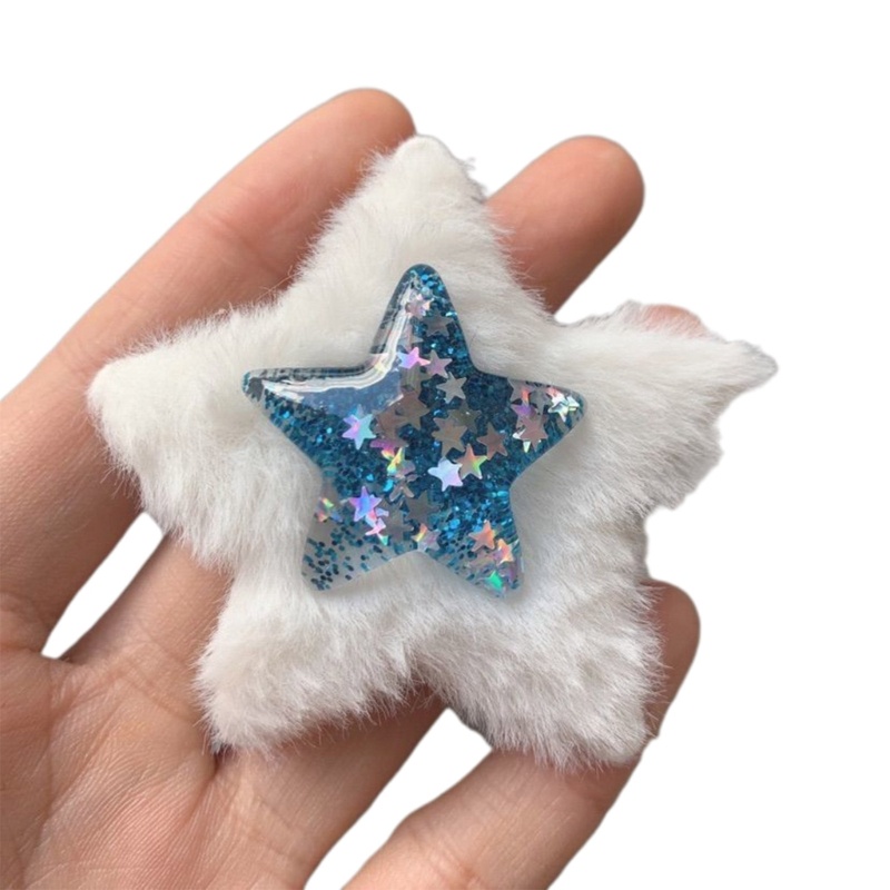 Kẹp Tóc Hình Ngôi Sao Đính Kim Sa Lấp Lánh Sang Trọng Y2k