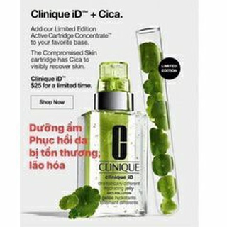 Gel dưỡng clinique kèm serum rau má