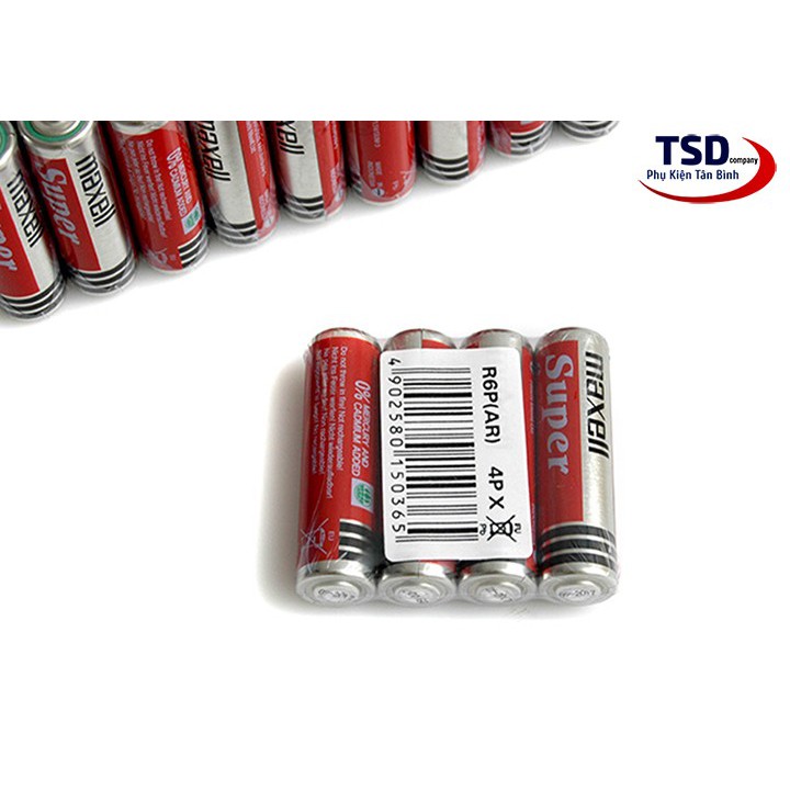 Hộp 40 Viên Pin AA Maxell Super Đỏ