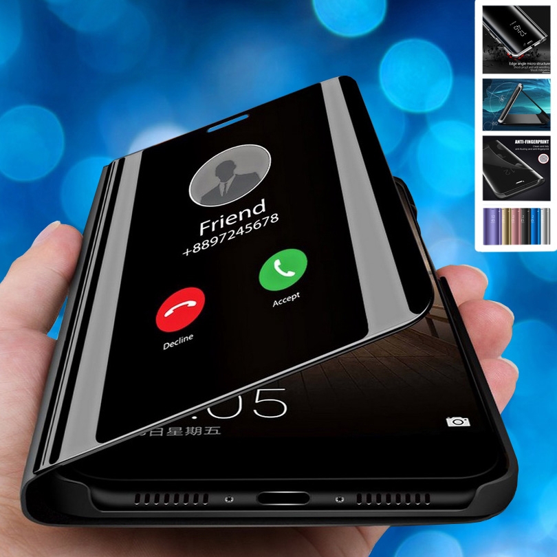 Ốp Điện Thoại Nắp Gập Tráng Gương Thông Minh Kèm Giá Đỡ Cho Iphone 7 8 Plus X Xr Xs 11 Pro Max 7plus 8plus | BigBuy360 - bigbuy360.vn