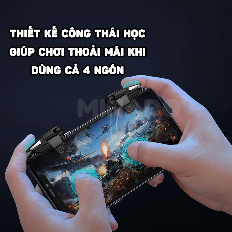 Nút bắn pubg Auto tap FULL 50 lần/giây bắn siêu nhanh chơi game Free Fire, ROS, Call of Duty, FPS Minado store