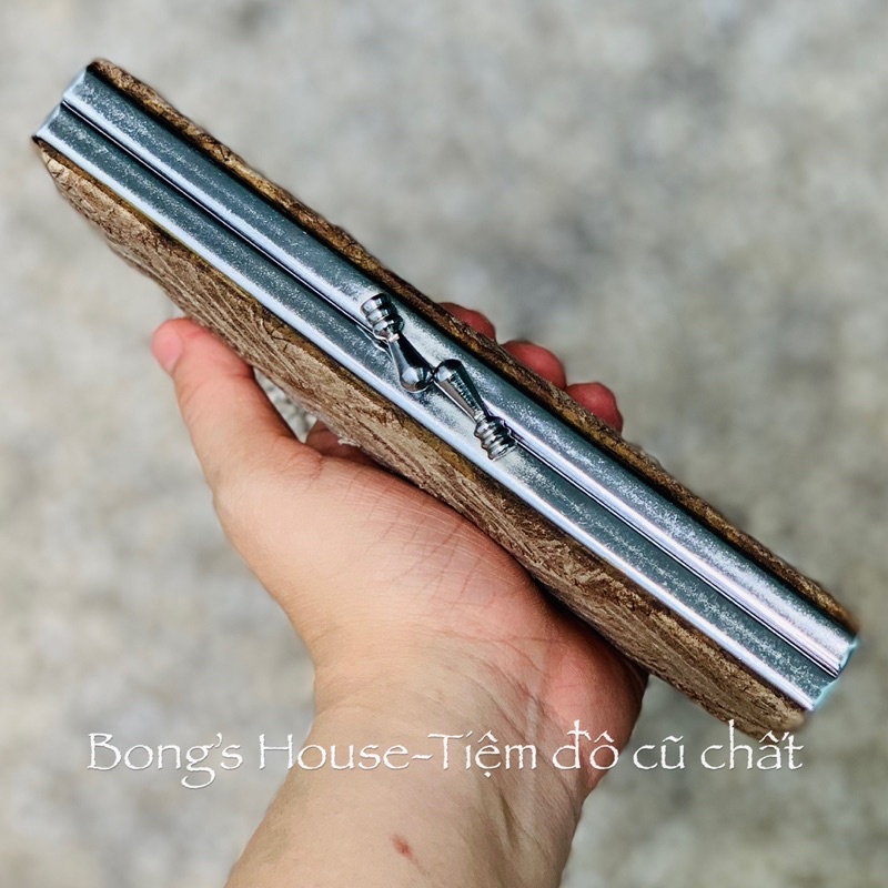 Cốp kén tằm  phong thuỷ size 18cm hàng 2hand Japan