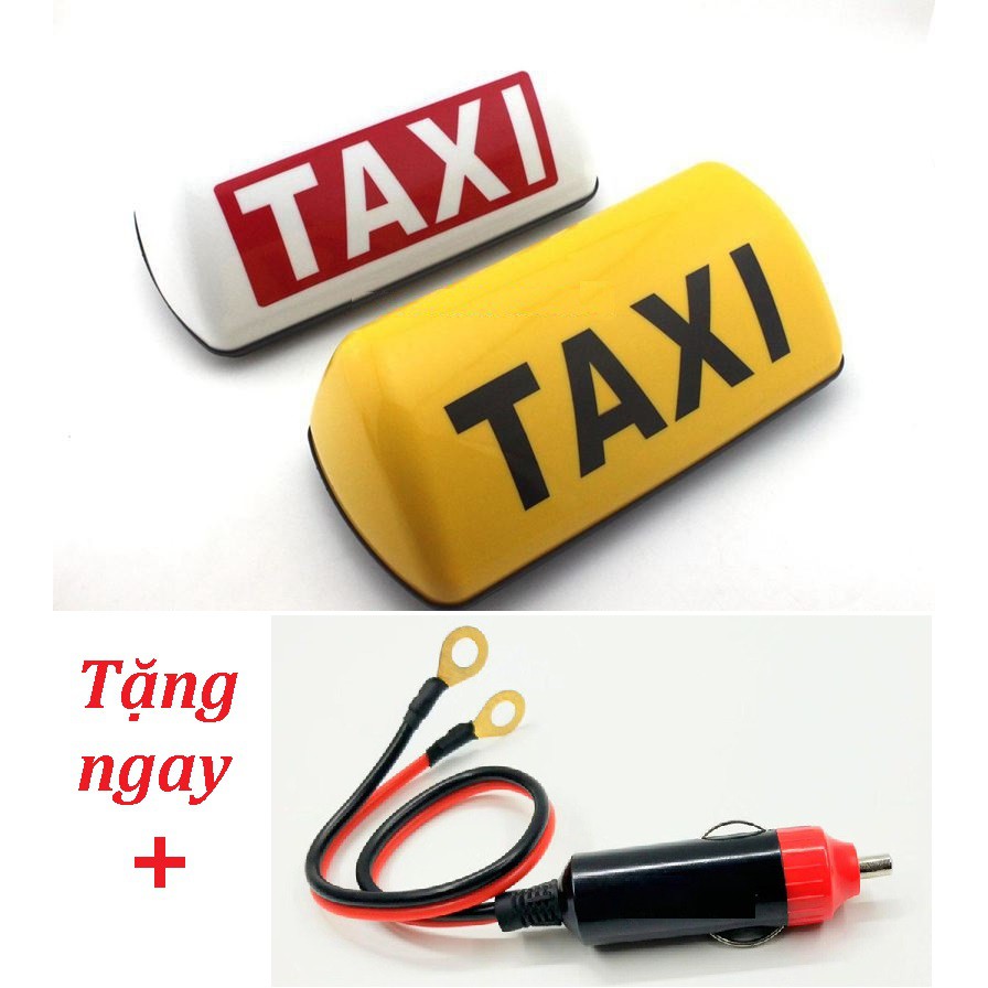 Mào taxi đèn led có nam châm gắn trần xe hơi dùng điện tẩu 12v🎁TẶNG ĐẦU ĐỰC đấu nối tiện dụng