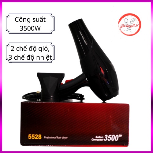 Máy Sấy Tóc 2 Chiều Nóng Lạnh Công Suất Lớn 3500W-TH_5528( tặng kèm đầu thổi)