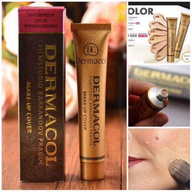 (Hàng Chính Hãng) Kem nền che KHUYẾT ĐIỂM che HÌNH XĂM Dermacol Make-up Cover 30g | BigBuy360 - bigbuy360.vn
