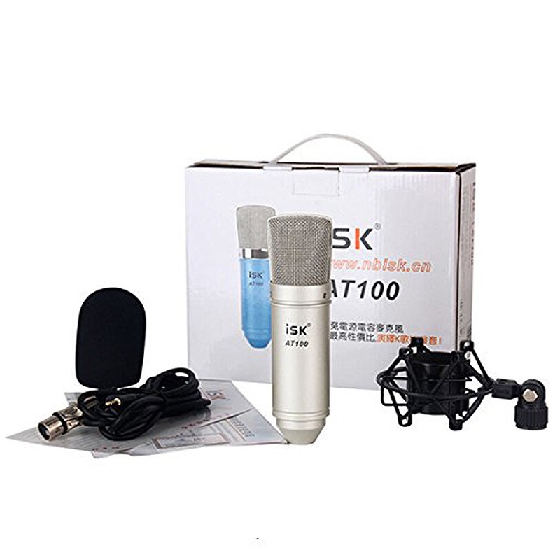 Micro thu âm livestream karaoke ISK AT100 chính hãng