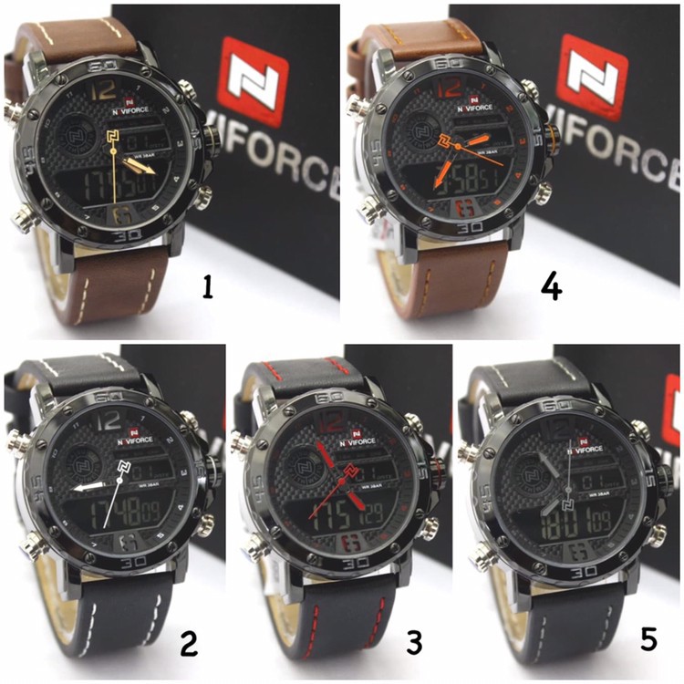 Naviforce Đồng Hồ Nam Naviforce Double Time Skin - 9134