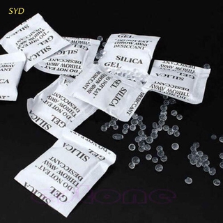 Set 100 túi bịch silica gel hút ẩm khô ráo cho gói hàng
