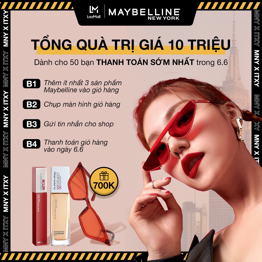 Nước Tẩy Trang Micellar Dưỡng Da Không Cồn 4 Trong 1 Maybelline New York Micellar Water 4-in-1 400mlTẩy trang