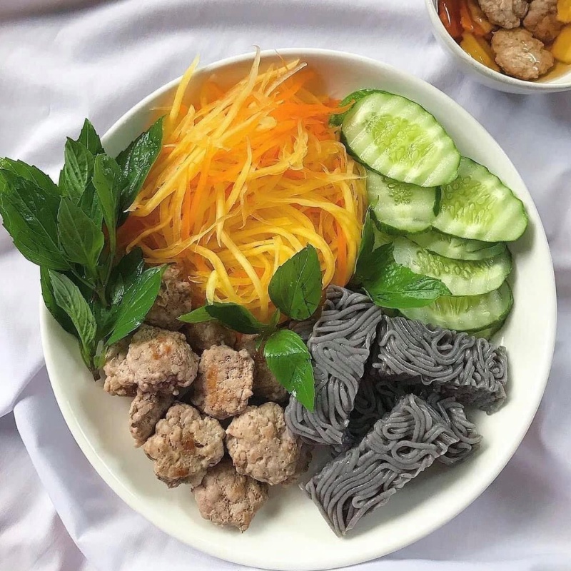 Bún gạo lứt đen hữu cơ ONFOD ăn kiêng giảm cân thực dưỡng eatclean cho người tiểu đường gym yoga bà bầu 500g