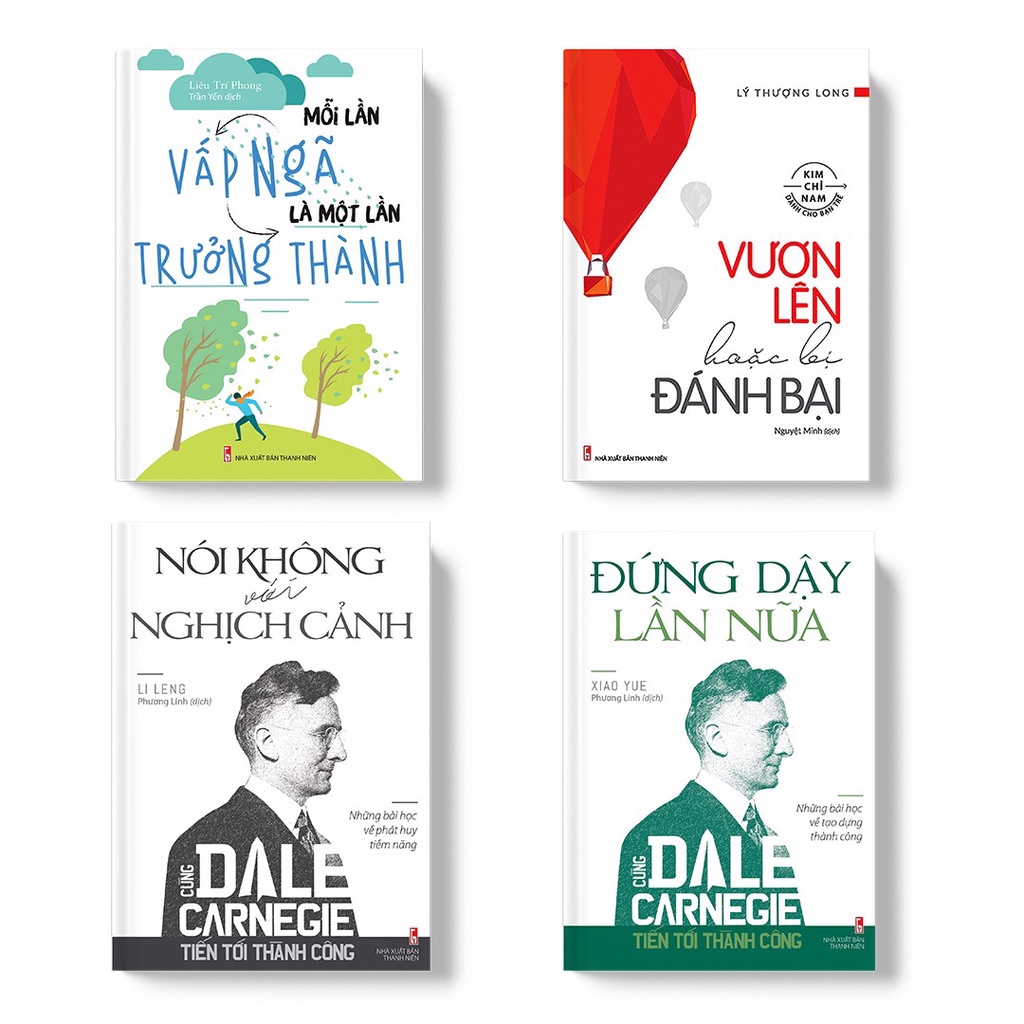 Sách: Combo Vượt Lên Thách Thức - Minh Long - 4 cuốn - TSKN