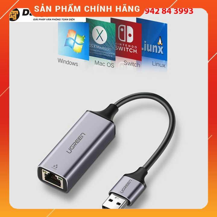 Cáp chuyển USB 3.0 sang Lan Ugreen 50922 tốc độ Gigabit 10/100/1000Mbp dailyphukien