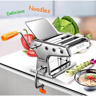 Máy cán mì cắt mì gia đình 2 lưỡi cắt