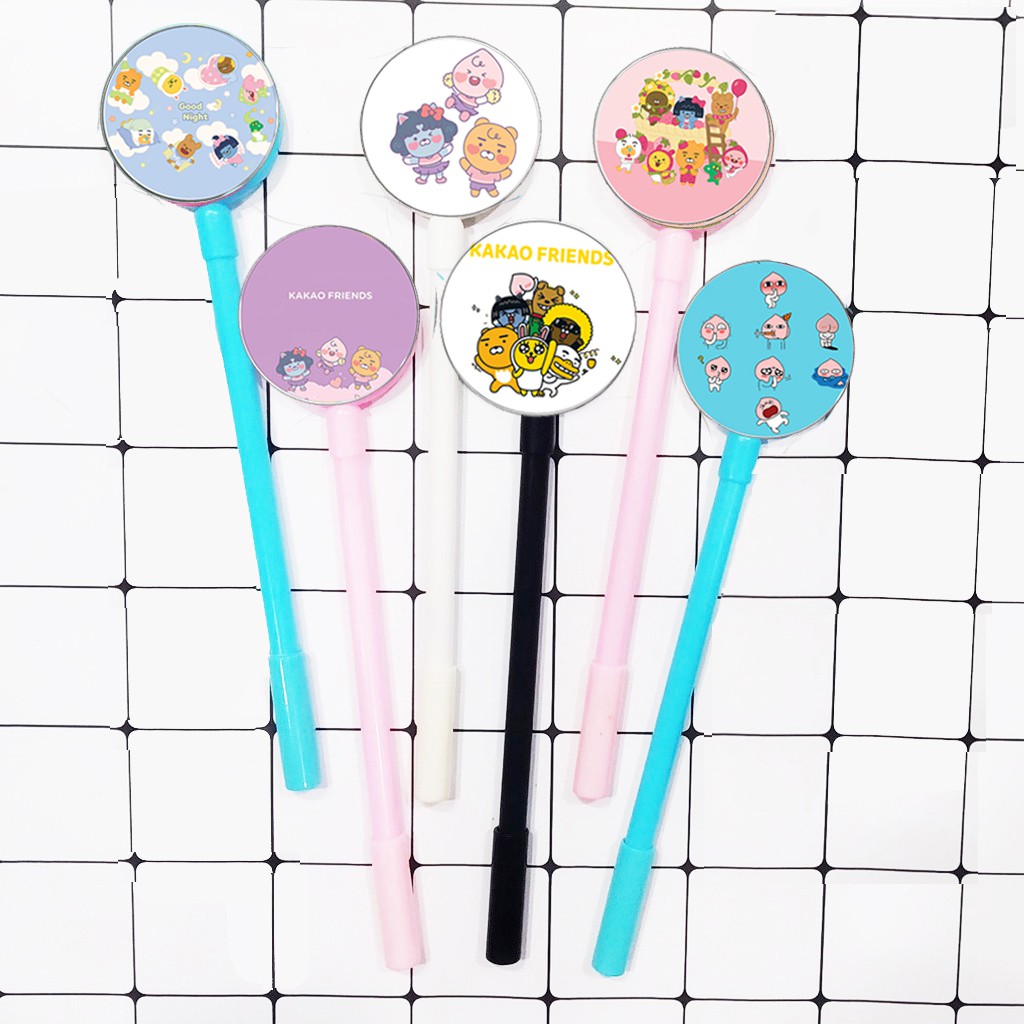 bút tròn bé đào BTI24 Bút lúc lắc kim cute dễ thương hoạt hình idol thần tượng