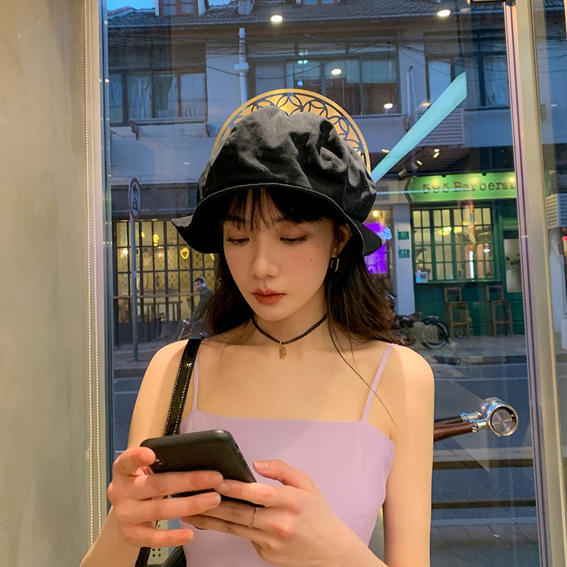 Mũ tai bèo vành nhỏ cỡ lớn hình đám mây phong cách cổ điển cá tính hợp thời trang