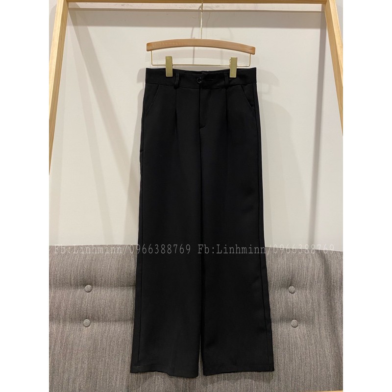Quần vải ống rộng (cúc giữa) | BigBuy360 - bigbuy360.vn