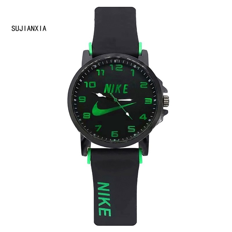 Đồng Hồ Thể Thao Dây Silicone Mặt Tròn In Logo Nike Dành Cho Nam